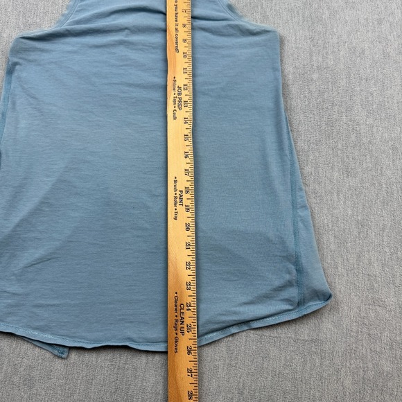 Lululemon Tank Top Womens 4 Blue All Tied Open Split Back Stretch Yoga Gym Train - Picture 5 of 8